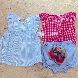 Baby girl summer outfits 9m size